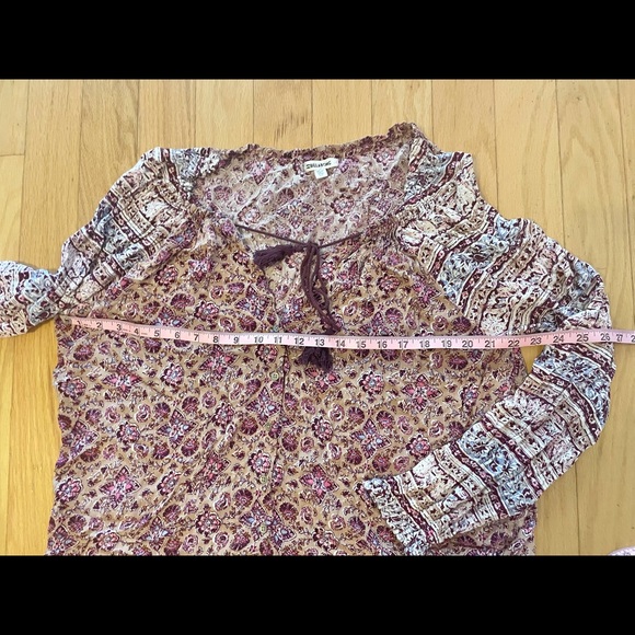 Billabong Floral Boho Peasant Top - Picture 3 of 15